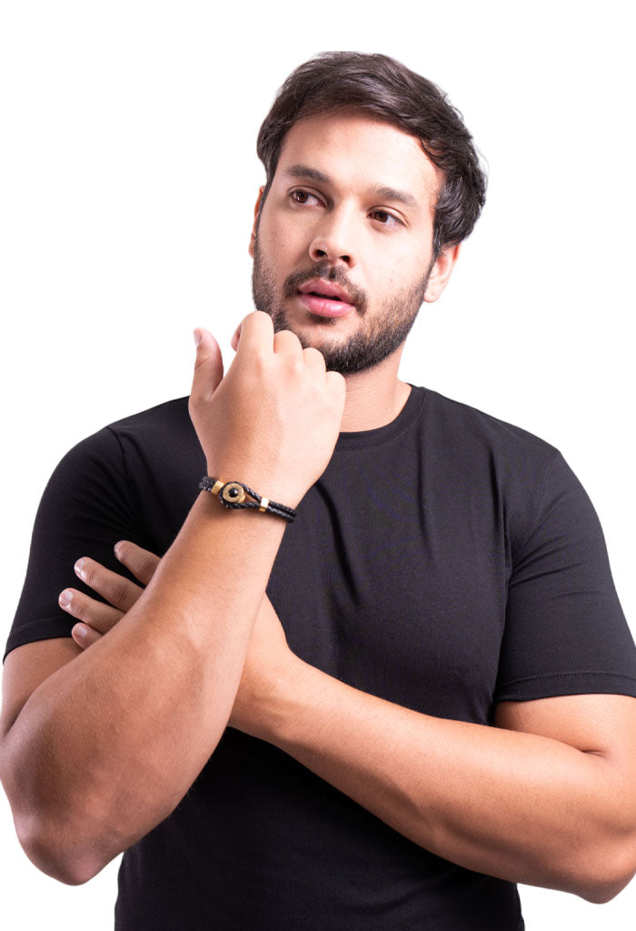 Pulsera de Piel con Agata