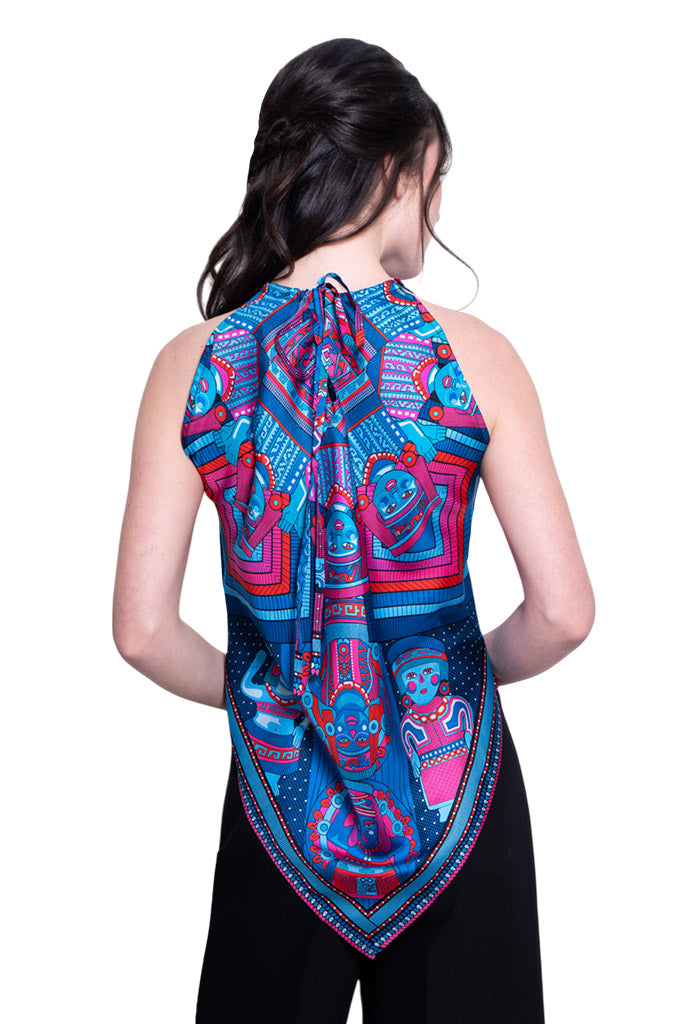 Blusa Cuello Ajustable Caritas Sonrientes Veracruz
