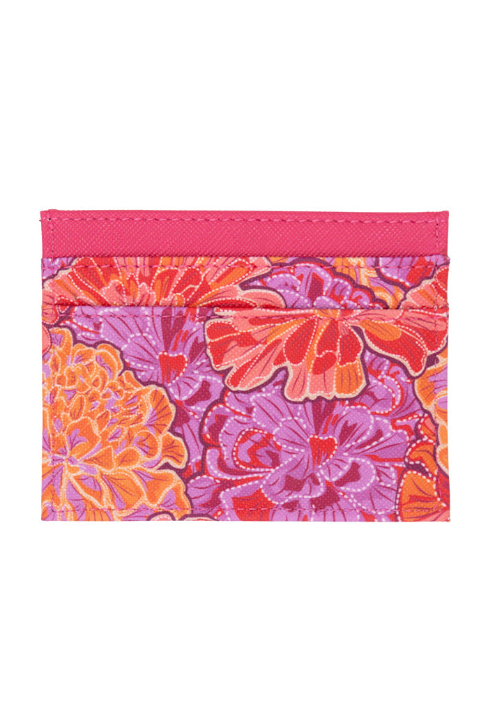 Tarjetero Kuxtal Saffiano Cempasúchil Ofrenda