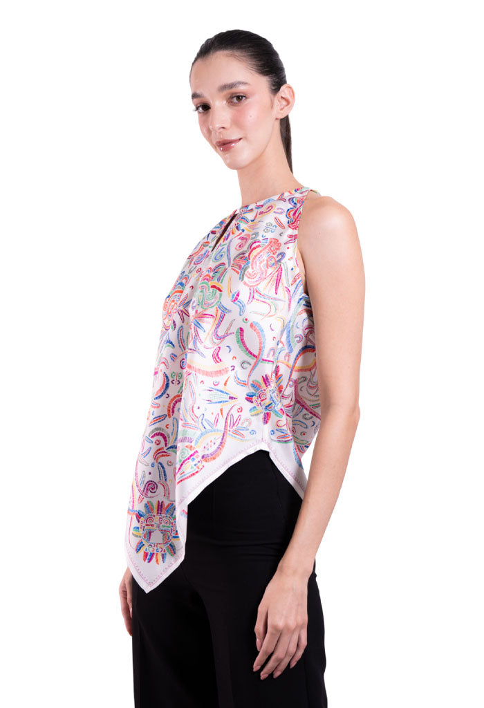 Blusa Cuello Ajustable Quetzalcóatl