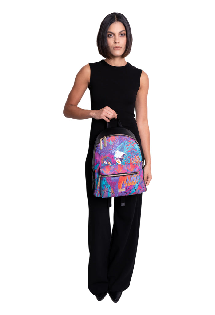 Backpack Nuuk Saffiano Guacamaya
