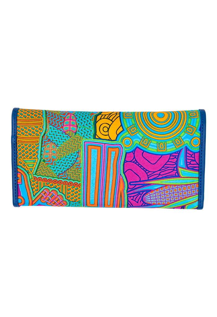 Cartera Bolsillo Negro Diosas Mexicas