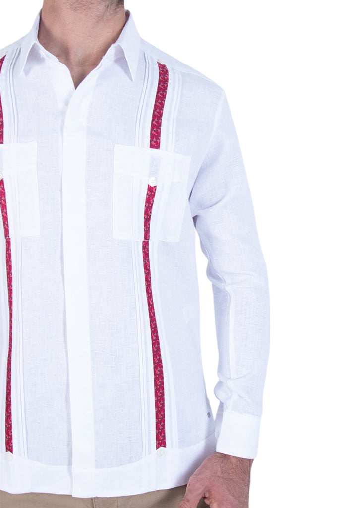 Guayabera Beel Blanca Colibrí