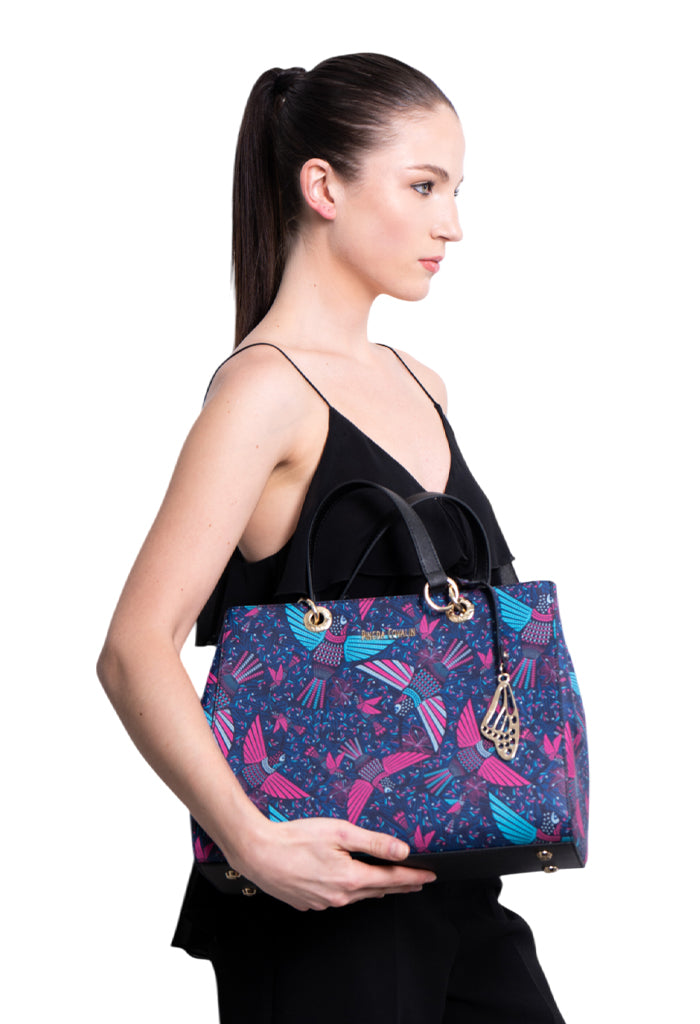 Bolsa Kaxan Saffiano Colibrí