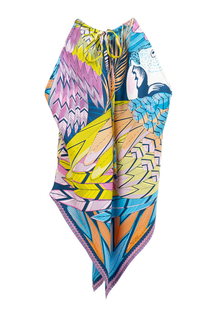 Blusa Cuello Ajustable Guacamaya