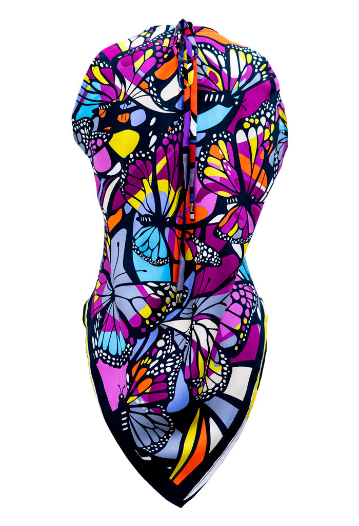 Blusa Cuello Ajustable Vuelo de Mariposa