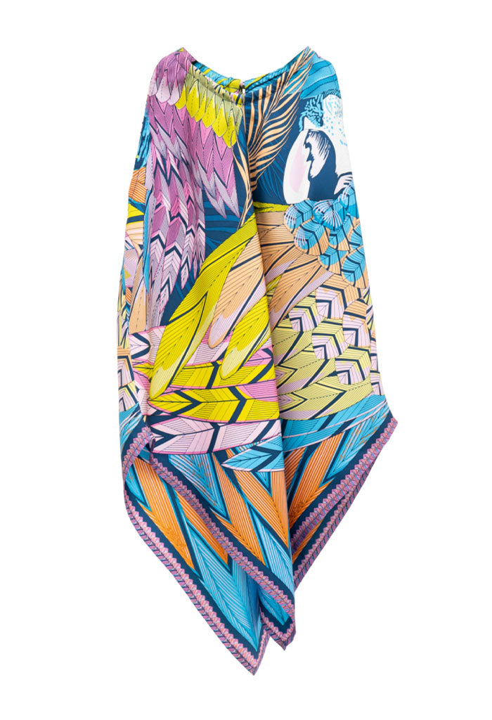 Blusa Cuello Ajustable Guacamaya
