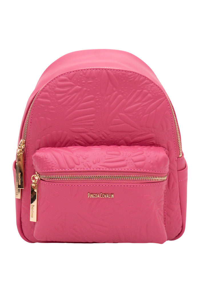 Mini Backpack Nuuk de Piel Grabado Mariposa