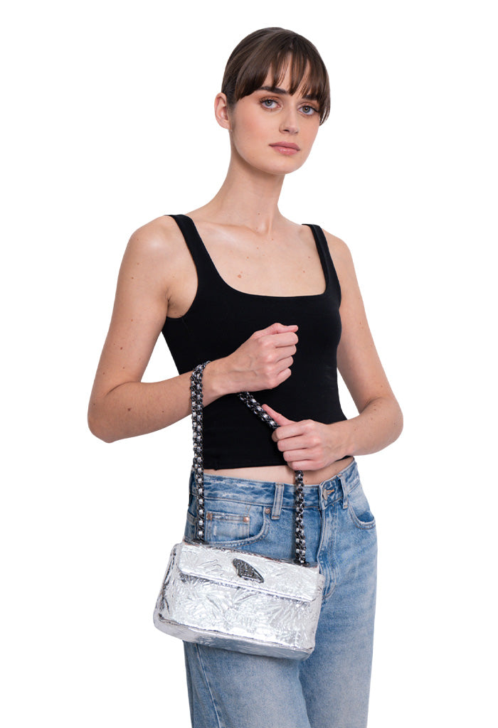 Bolsa Tusbel Piel Mini Grabado Mariposa