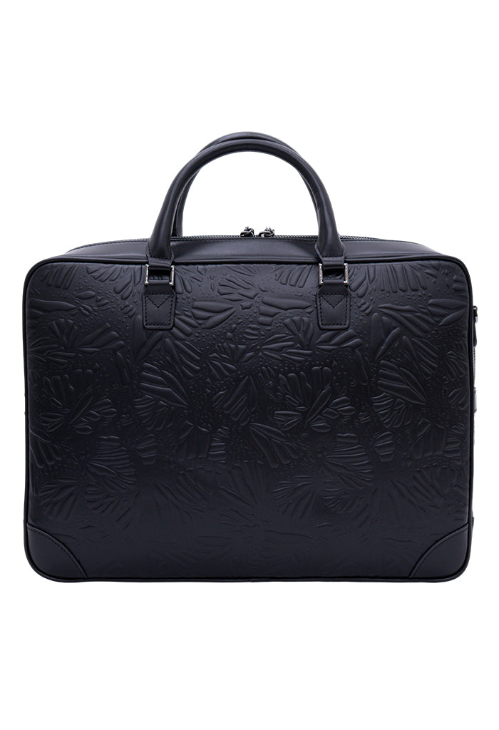 Porta Laptop Tseél de Piel Grabado Mariposa