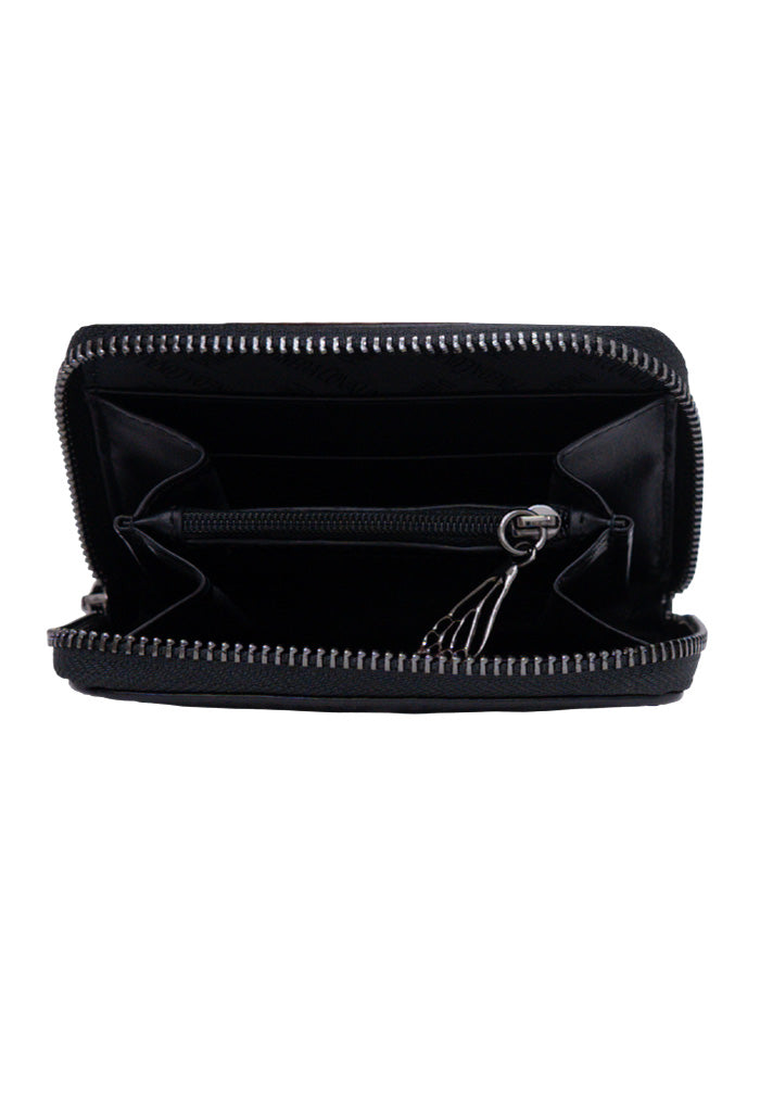 Cartera Chica Piel Grabado Mariposa