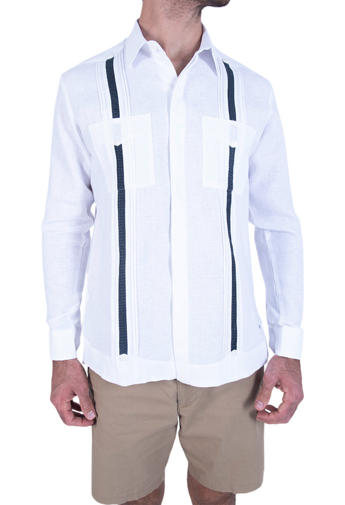 Guayabera Beel Blanca Campos Agave