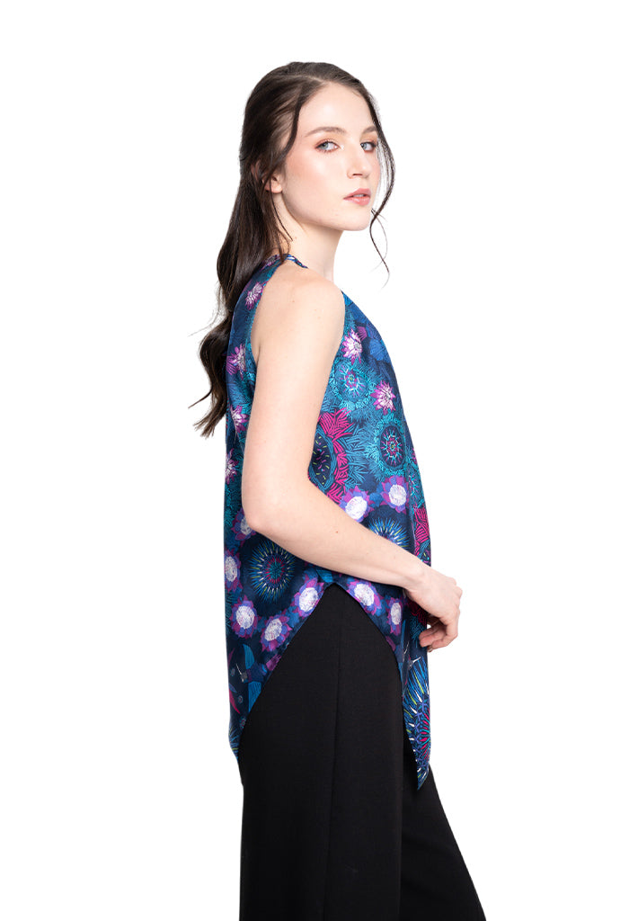 Blusa Cuello Ajustable Colibrí