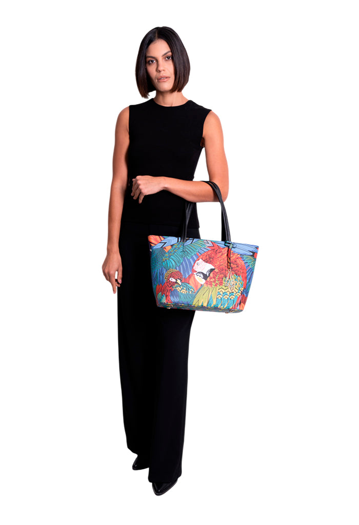 Tote K'iin Saffiano Guacamaya