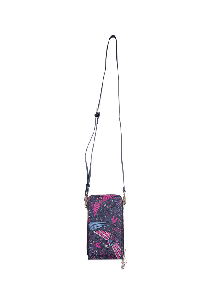 Porta Celular Naab Saffiano Colibrí