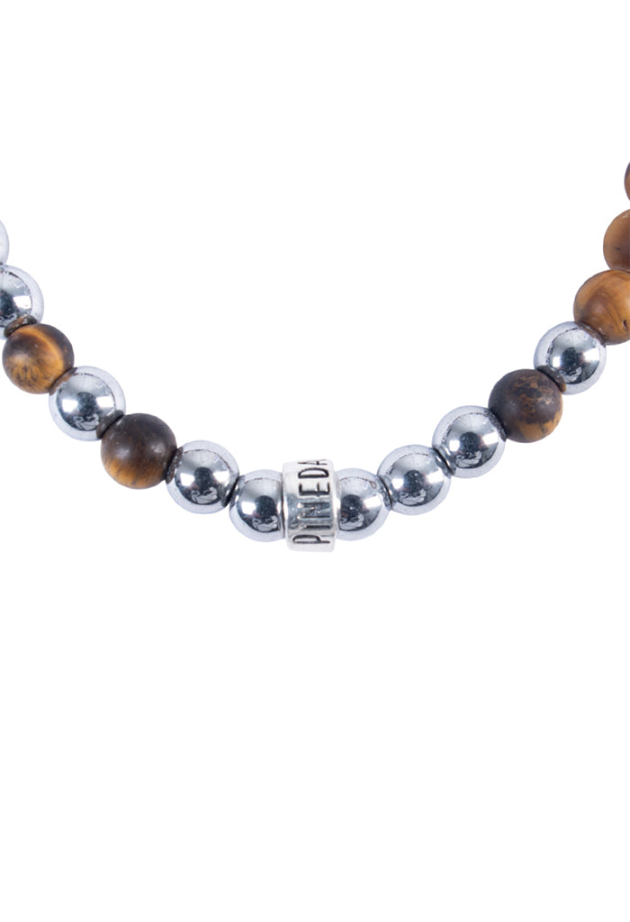 Pulsera Ojo de Tigre Plata