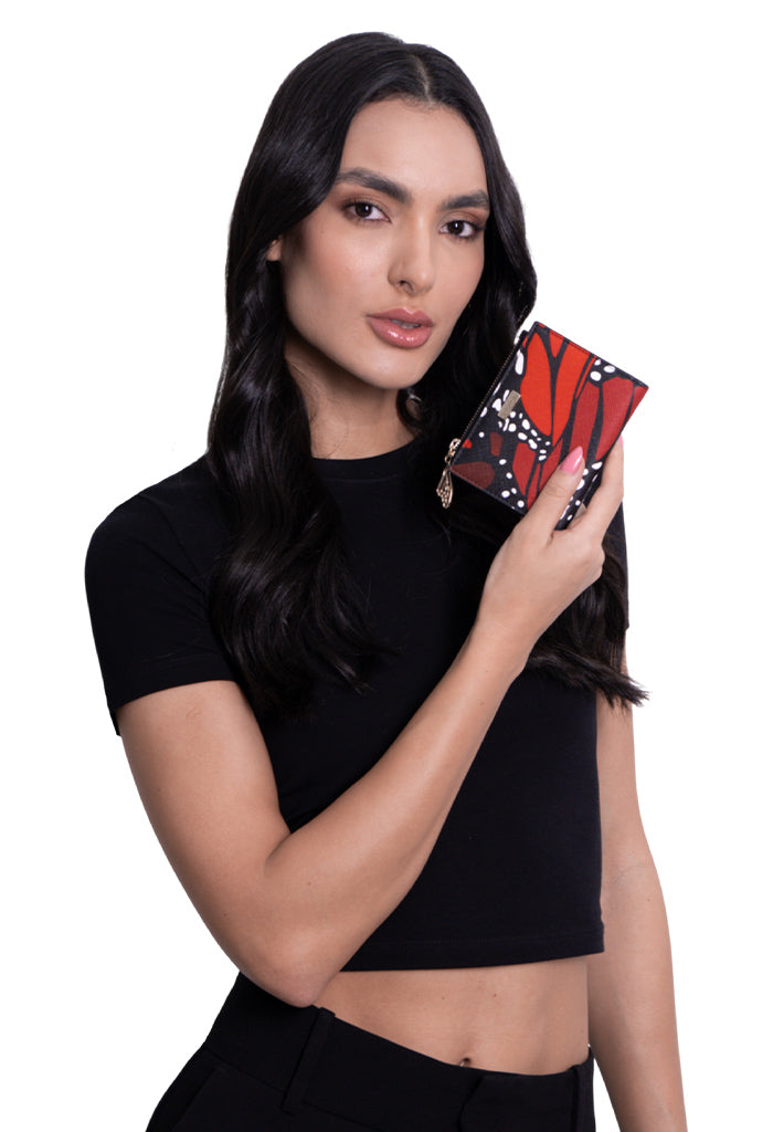 Cartera Chica Yemal Saffiano Mariposa Macro