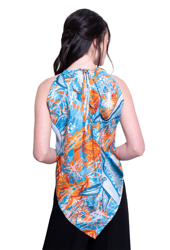 Blusa Cuello Ajustable Ballena