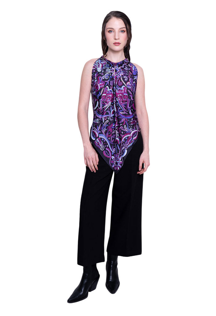 Blusa Cuello Ajustable Quetzalcóatl