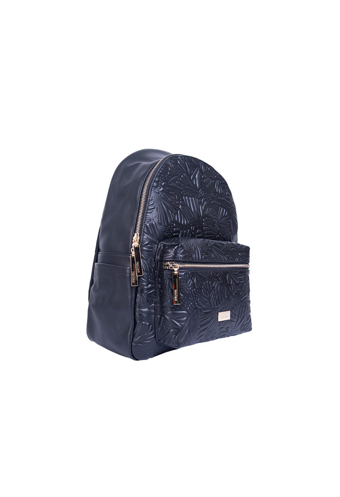 Backpack Nuuk de Piel Grabado Mariposa