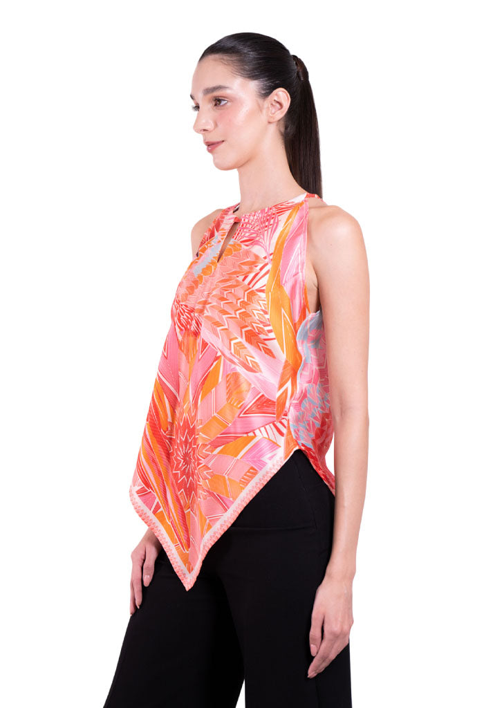 Blusa Cuello Ajustable Guacamaya