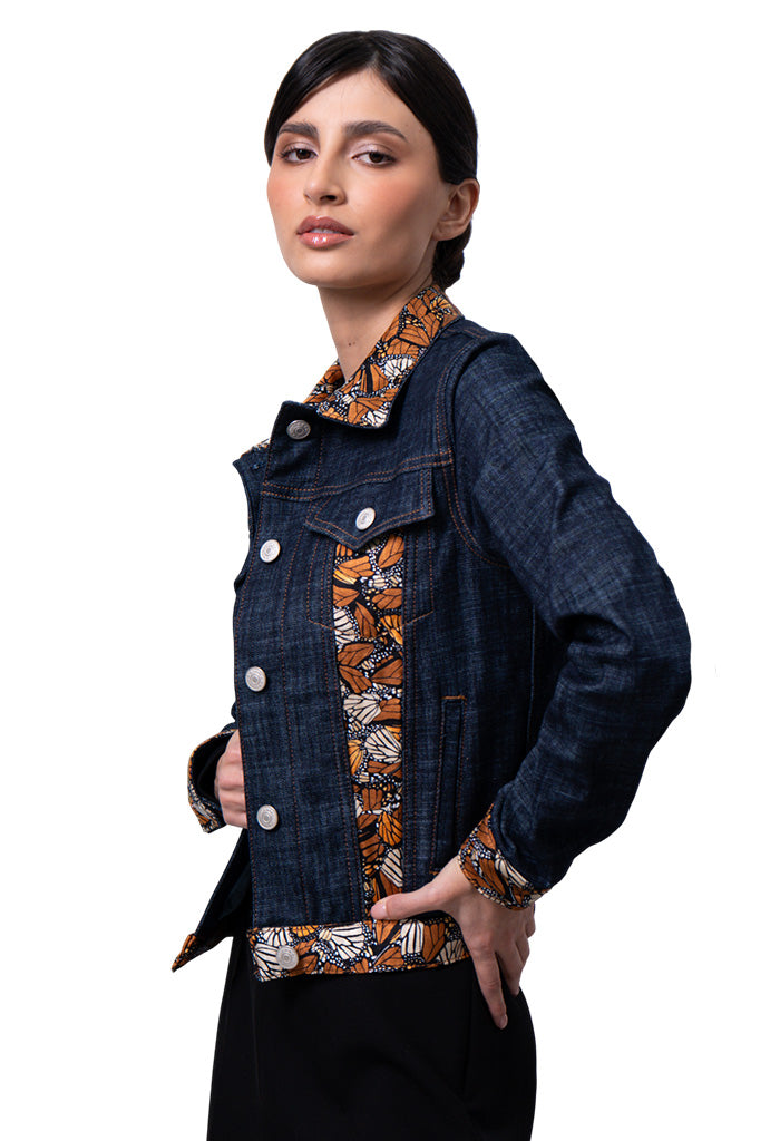 Chamarra Táchi Seda Mariposa Monarca Original