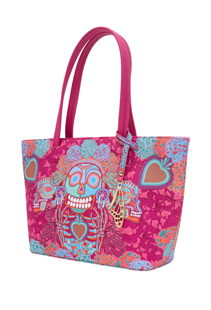 Tote K'iin Saffiano Día de Muertos Catrina