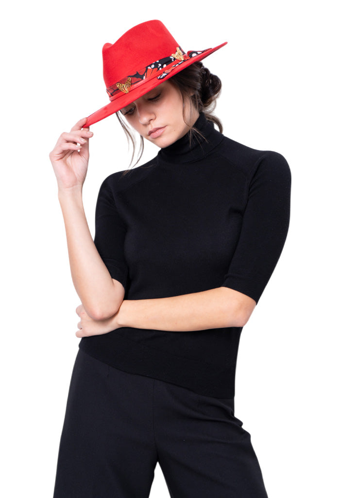 Sombrero Uekpini para Dama Mariposa Macro