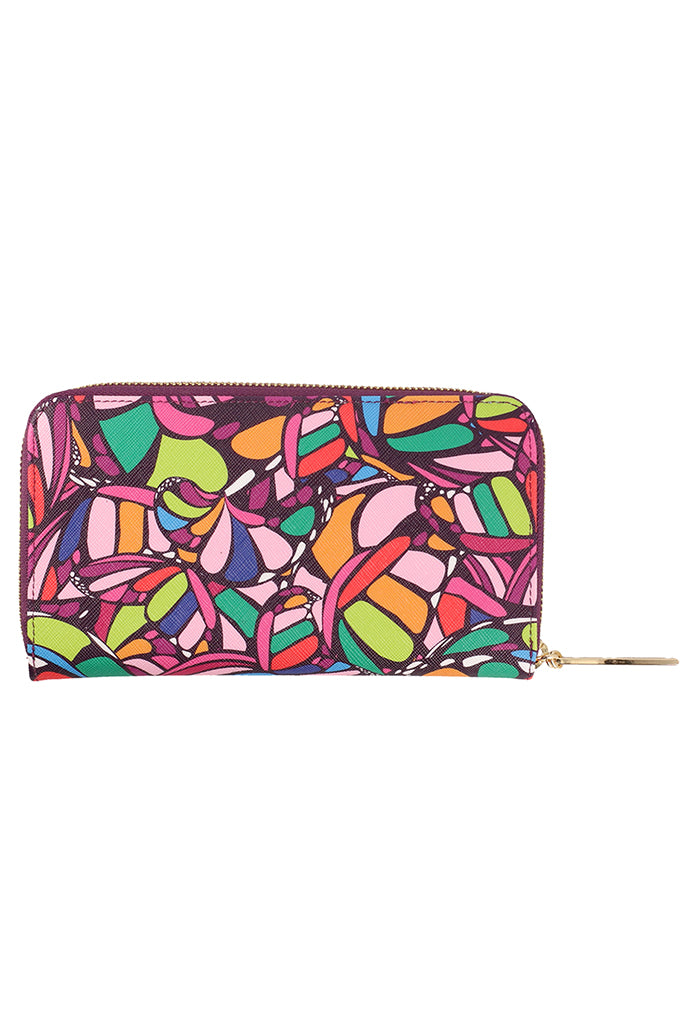 Cartera Grande Saffiano Mariposa Abstracta