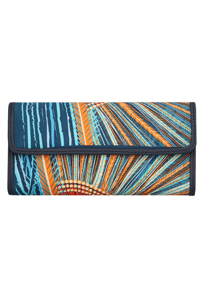 Cartera de Bolsillo Seda Arte Plumaria
