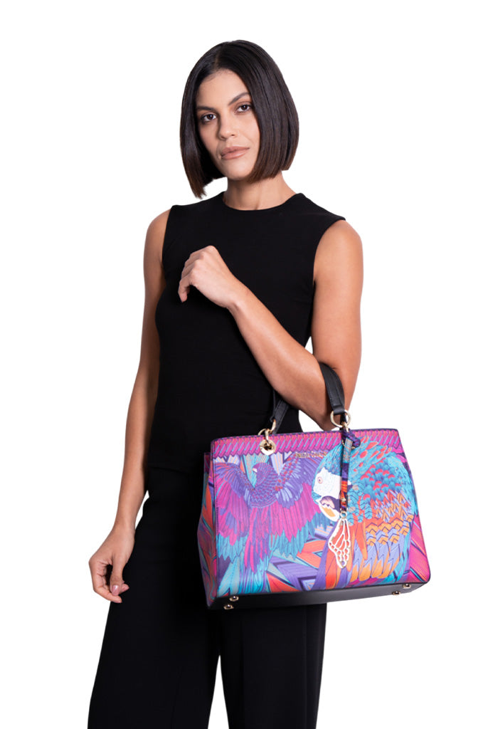 Bolsa Kaxan Saffiano Guacamaya