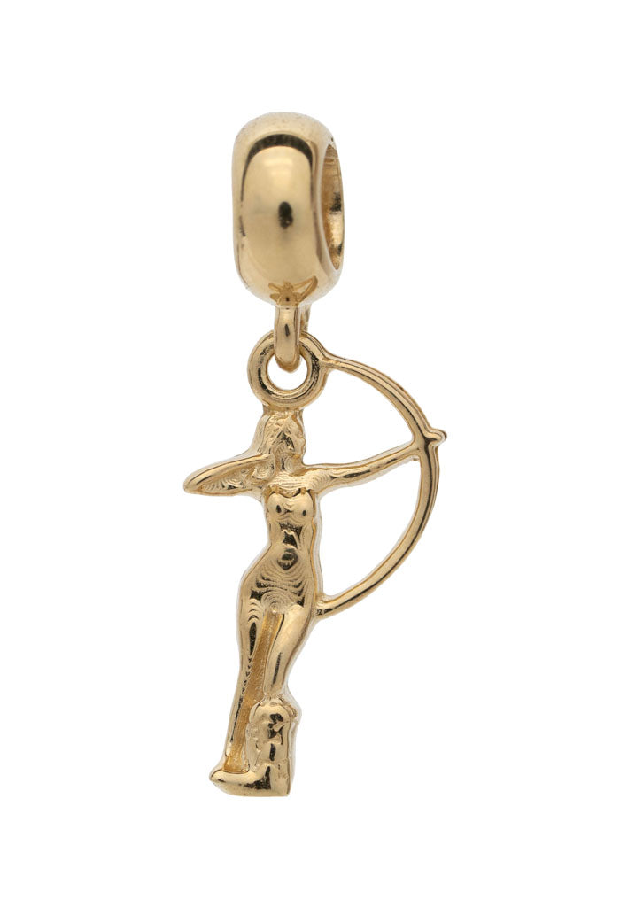 Amuleto para Brazalete Diana Cazadora Baño de Oro