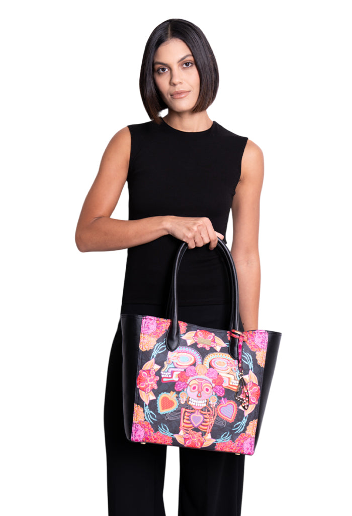 Tote Kuuch Saffiano Día de Muertos Catrina