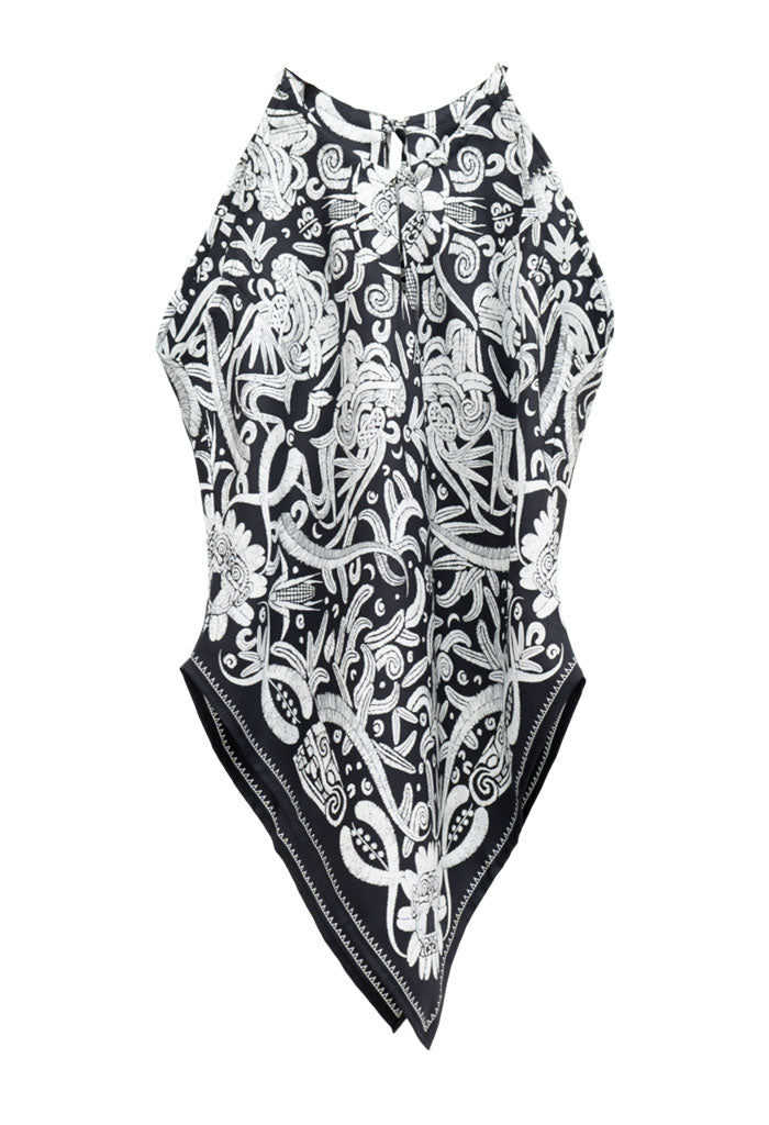 Blusa Cuello Ajustable Quetzalcóatl