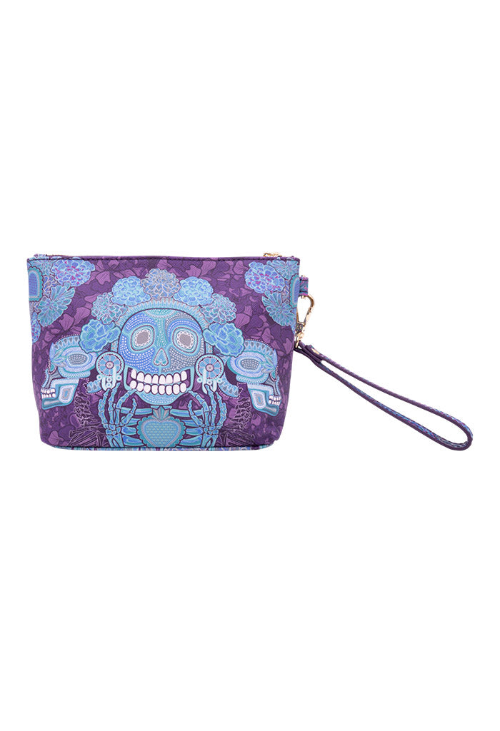 Cosmetiquera Piix Saffiano día de Muertos Catrina