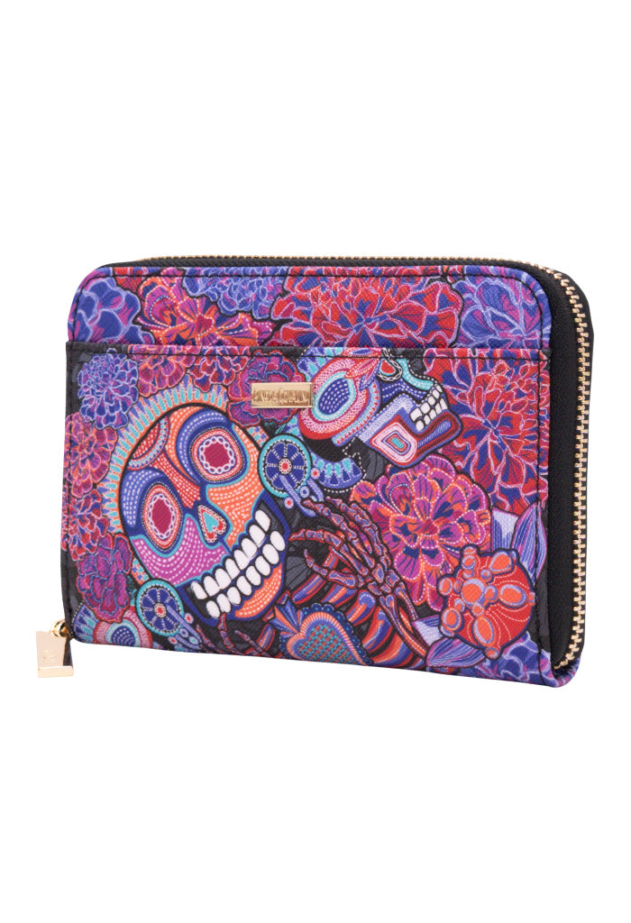 Cartera Mediana Saffiano Día de Muertos Catrina