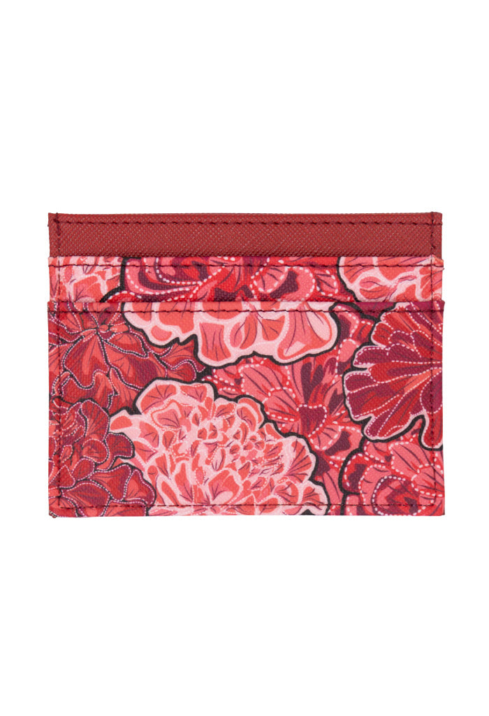 Tarjetero Kuxtal Saffiano Cempasúchil Ofrenda