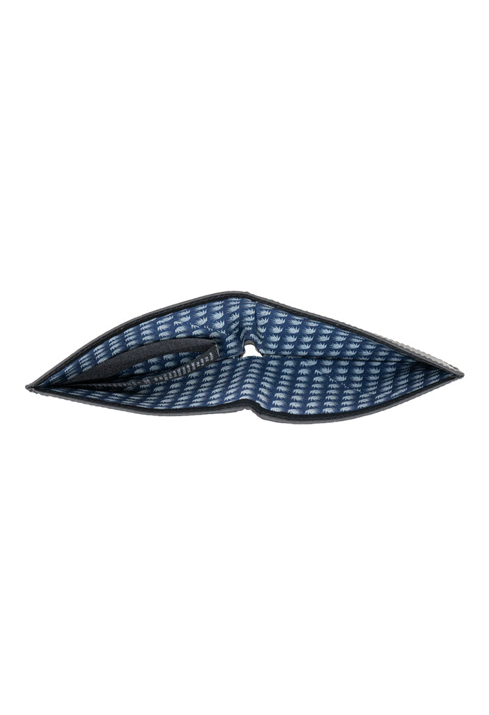 Cartera Ribete Azul Agaves Marino