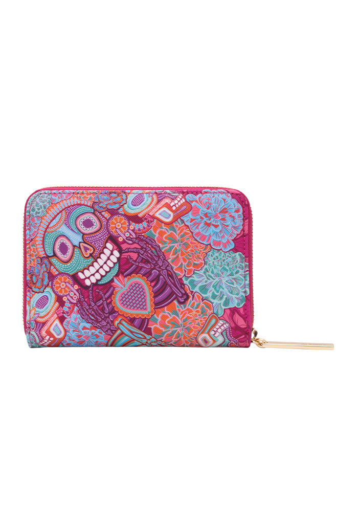 Cartera Mediana Saffiano Día de Muertos Catrina