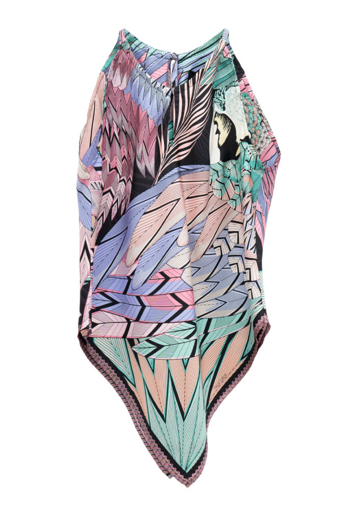 Blusa Cuello Ajustable Guacamaya