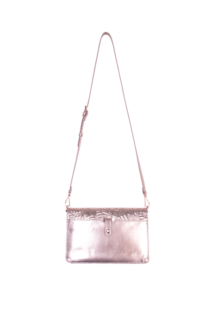 Bolsa Kalan de Piel Grabado Mariposa