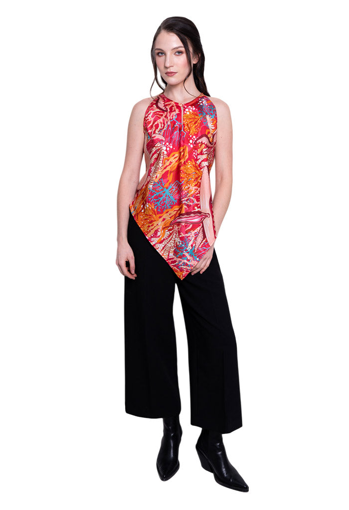 Blusa Cuello Ajustable Ballena