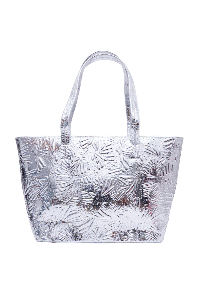 Tote K'iin de Piel Grabado Mariposa