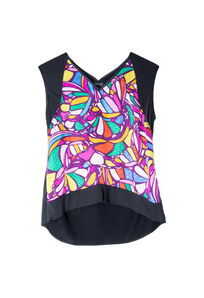 Blusa Caudal Mariposa Abstracta