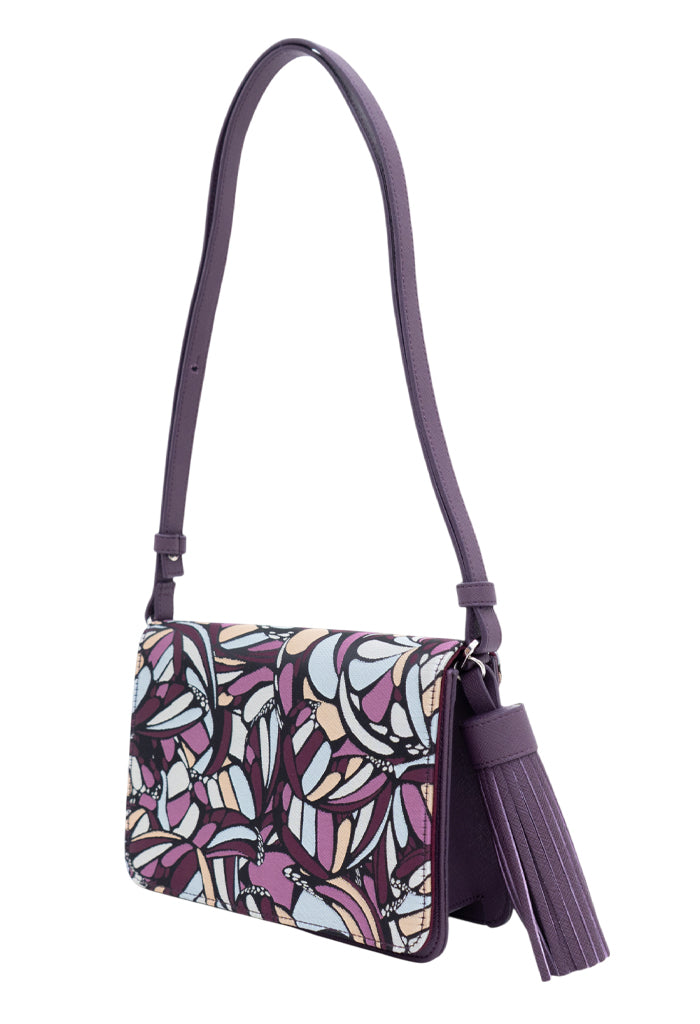 Bolsa Crossbody Cha Mariposa Abstracta