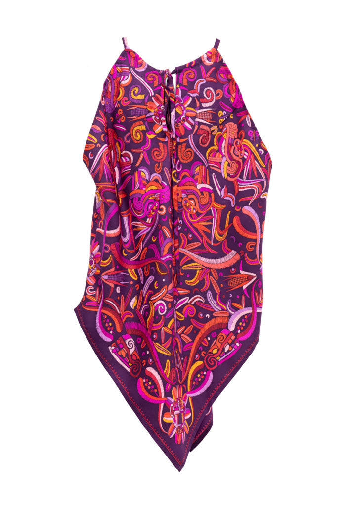 Blusa Cuello Ajustable Quetzalcóatl