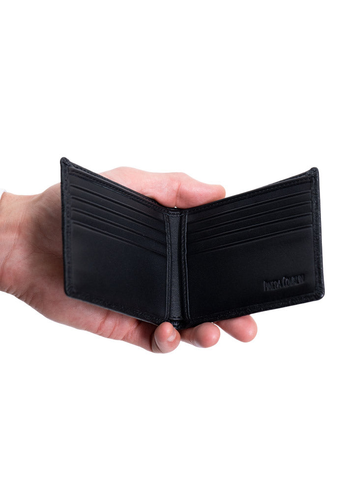Cartera Tuumben De Piel Grabado Tzompantli