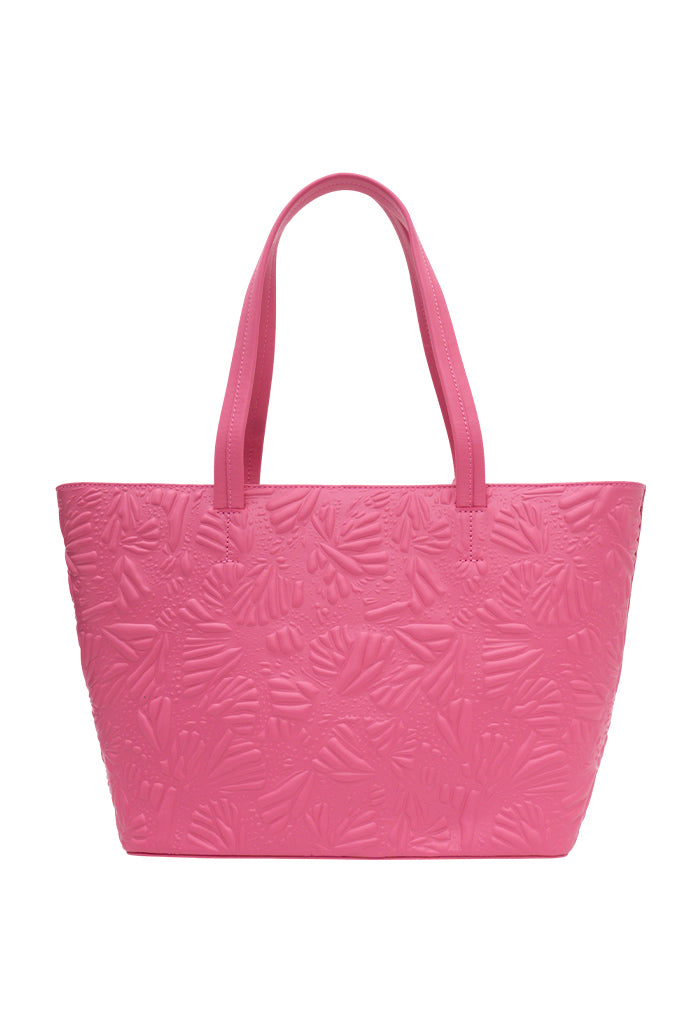 Tote K'iin de Piel Grabado Mariposa