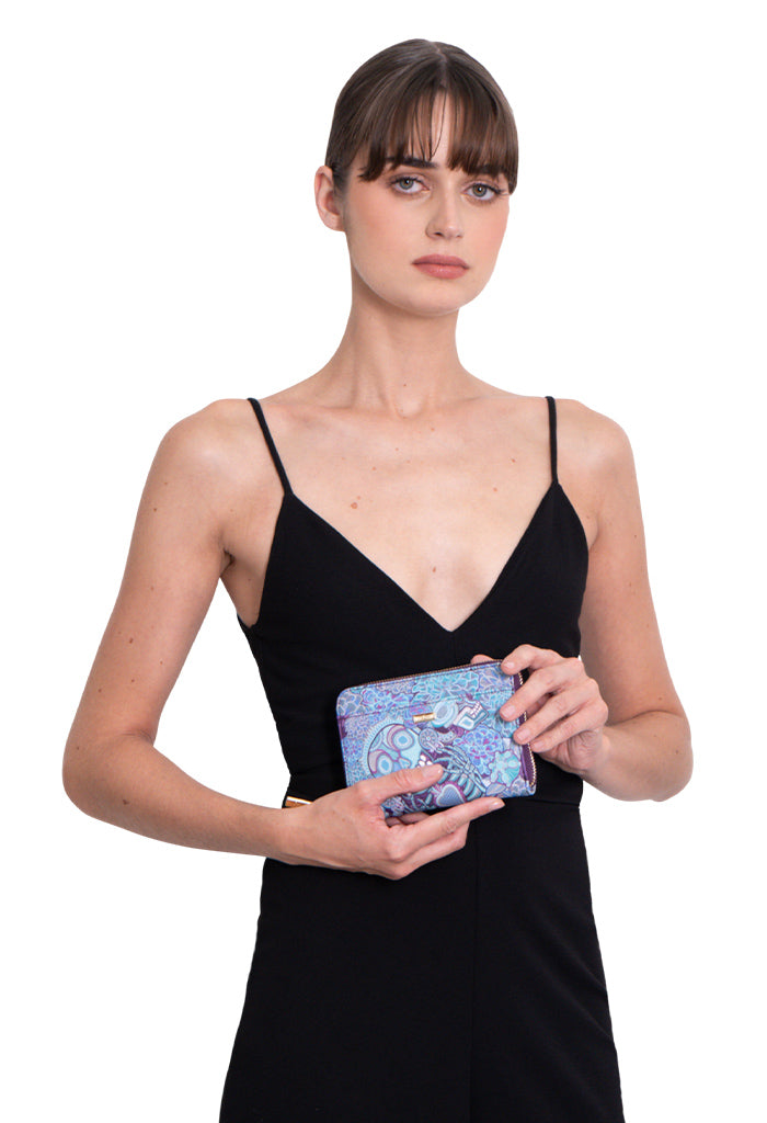 Cartera Mediana Saffiano Día de Muertos Catrina