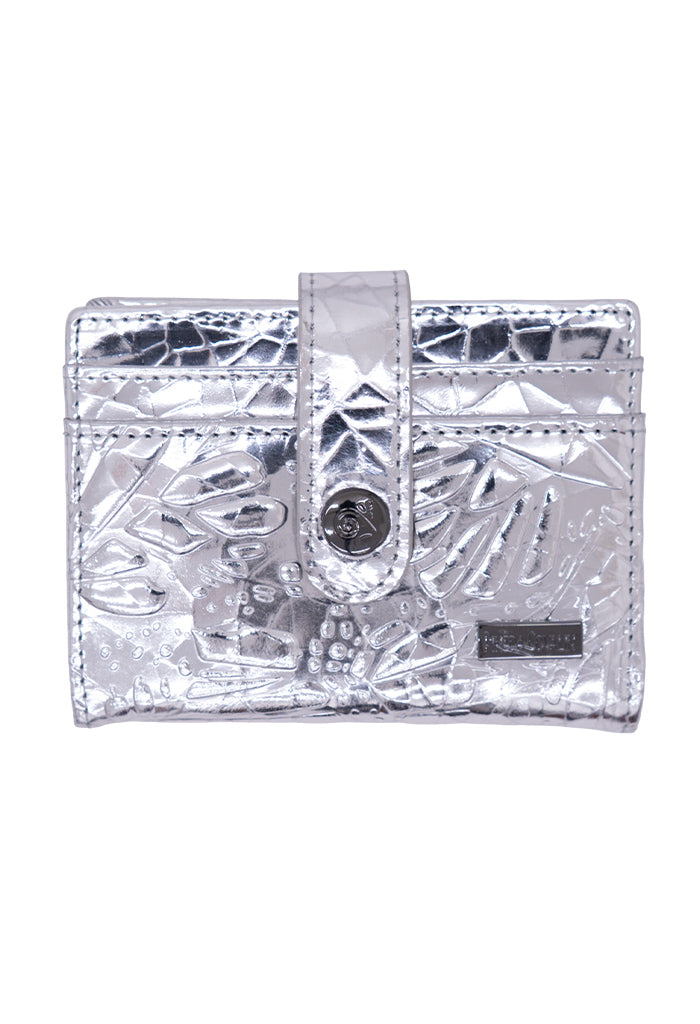 Tarjetero Meent de Piel Grabado Mariposa